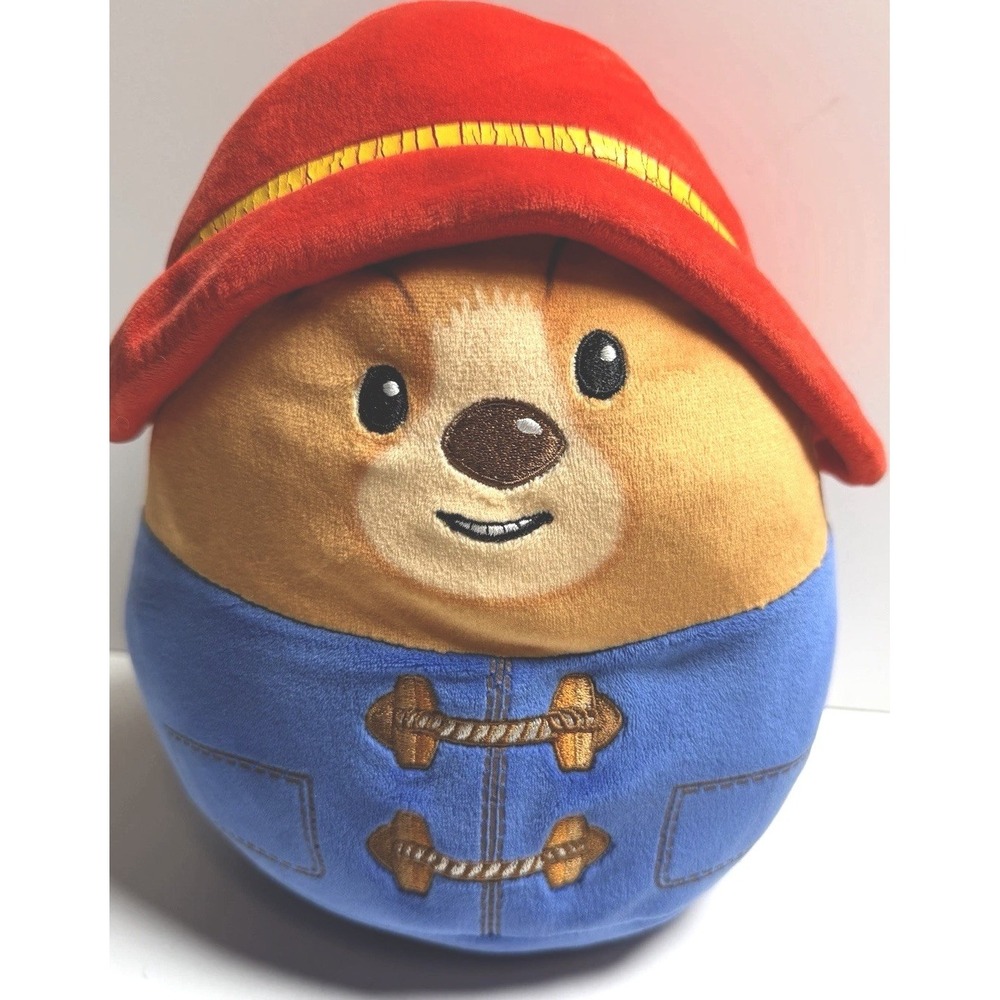 TY Paddington Bear Squishy Beanie Plush Stuffed Animal Red Hat Blue Coat Retired